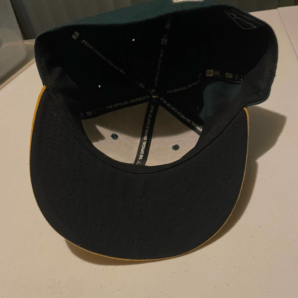 Oakland Athletics A's MLB x New Era 59Fifty Fitted Hat Cap Adult Size 7 5/8 - Picture 6 of 8